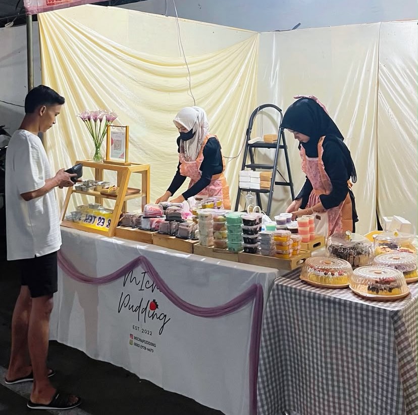 Proses pembuatan Micho Pudding